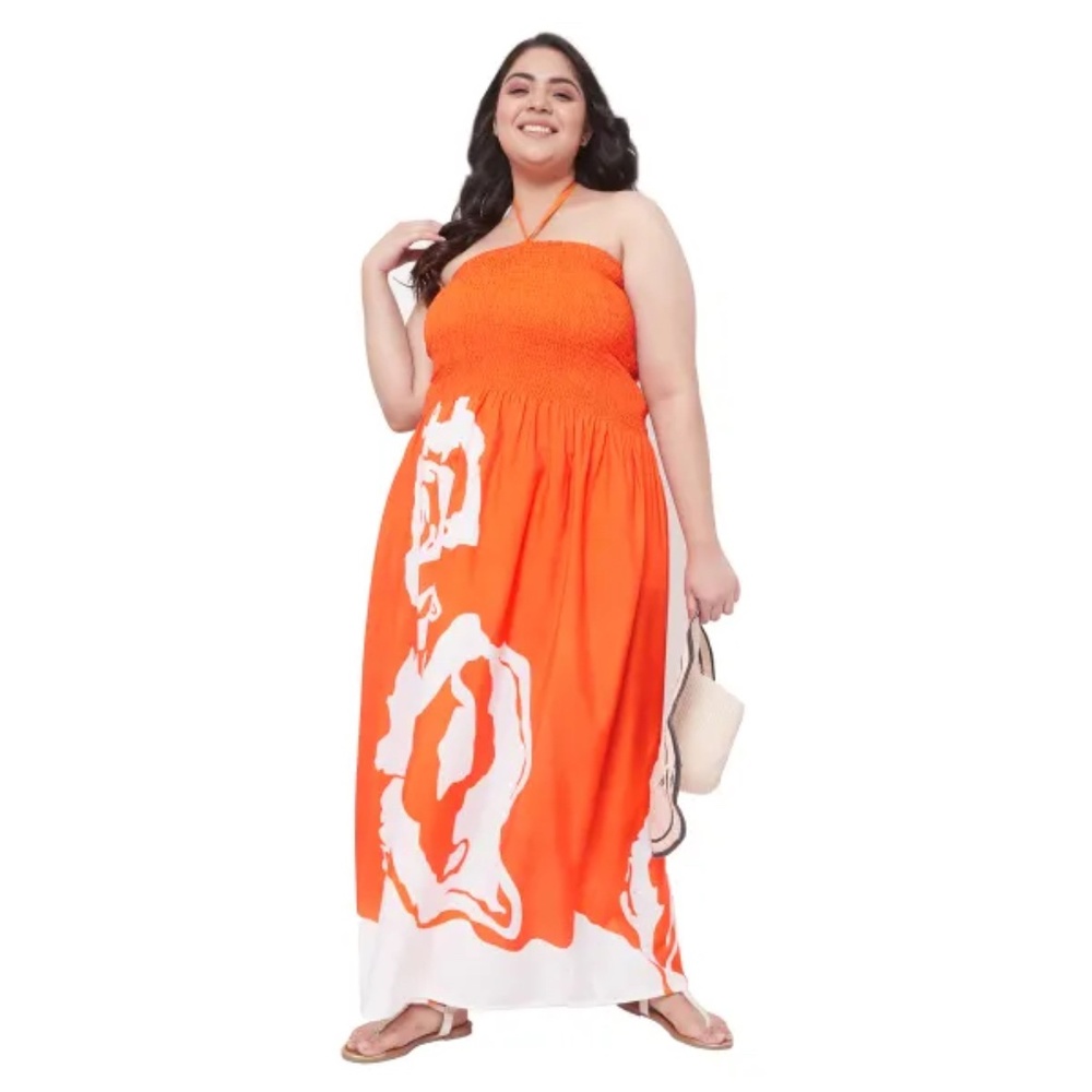 Gypsie Blu | Lightweight Flora Print Maxi Halter Tubedress | NWT - Picture 6 of 7